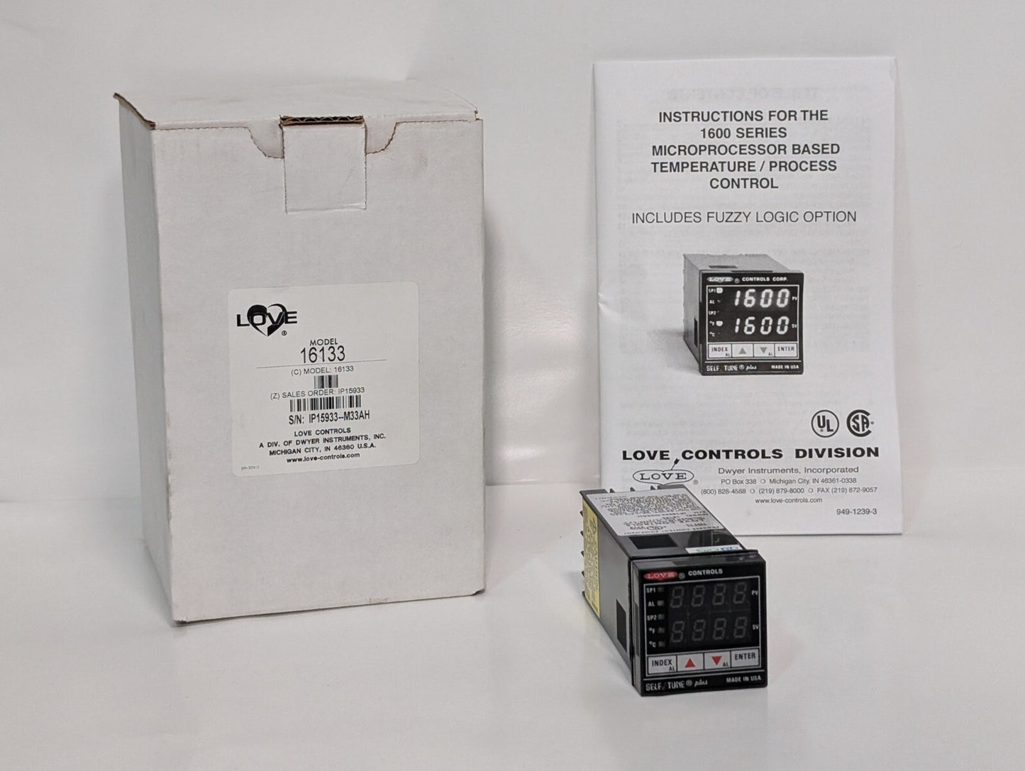 Love Controls(Dwyer) 16133 Microprocessor Based Temperature / Process Controller