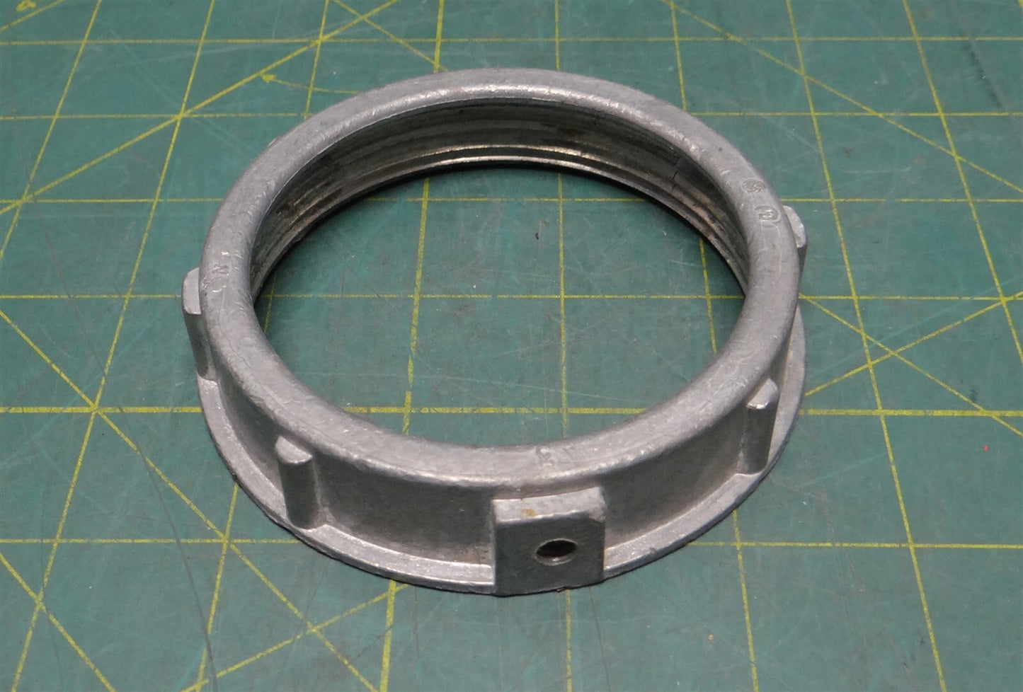 3" Zinc Die Cast Grounding Bushing, No Insulation or C-Clamp Lug Included