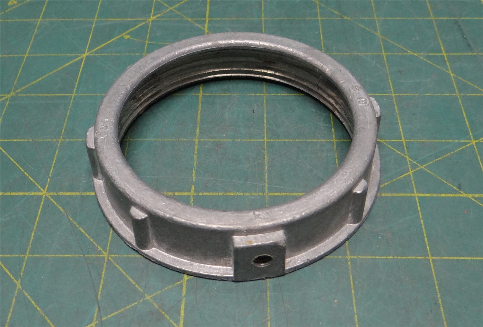 3" Zinc Die Cast Grounding Bushing, No Insulation or C-Clamp Lug Included