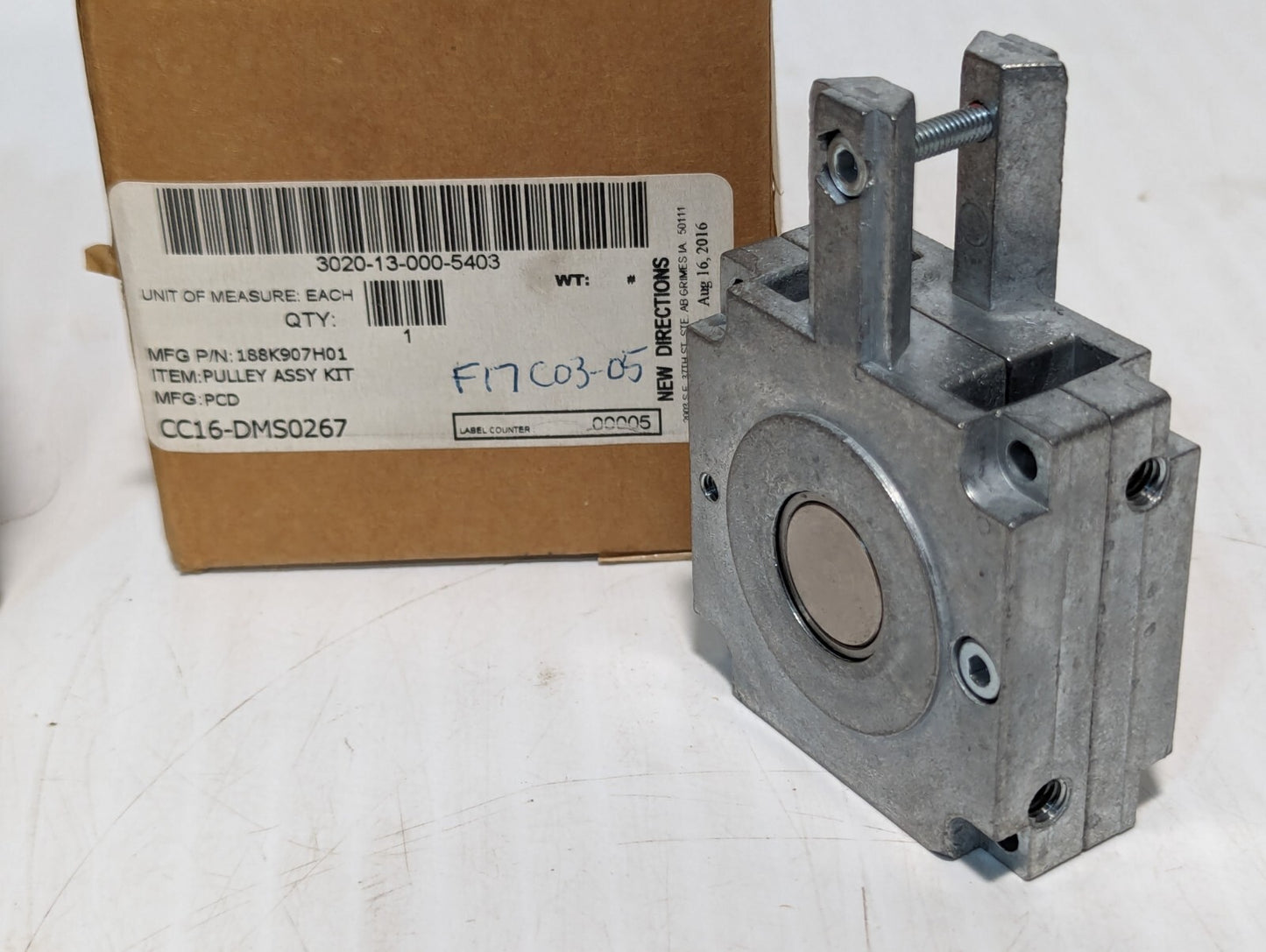 188K907H01 Pulley Assembly Kit, Aluminum Alloy, 3020-13-000-5403