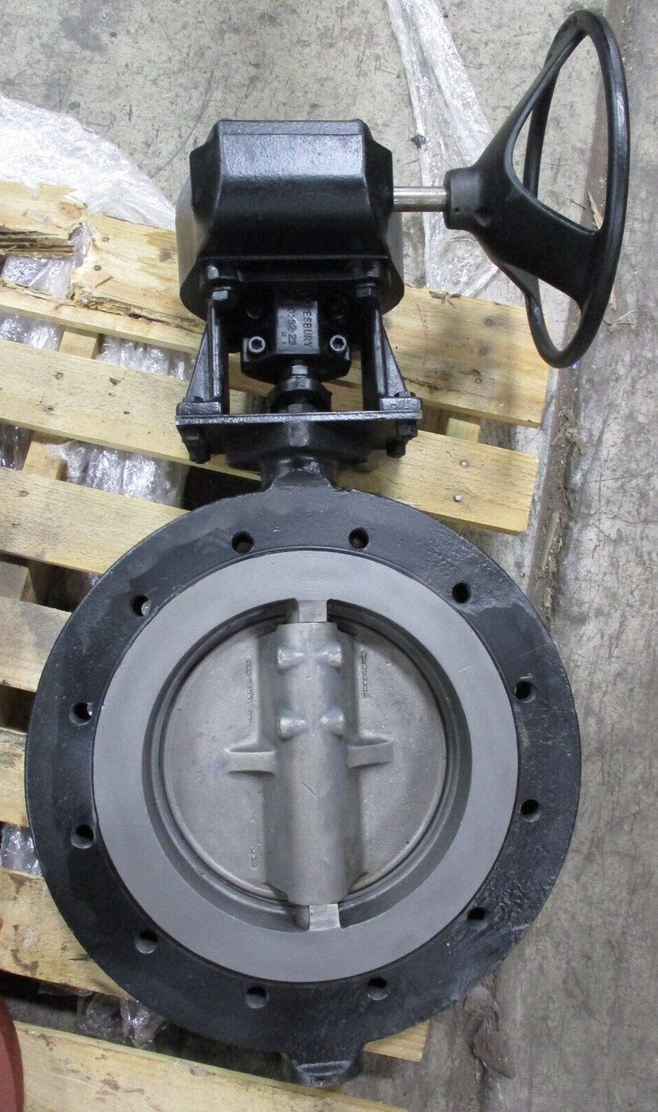 JAMESBURY 12" Class 150 High Performance Butterfly Valve Gear Operated w/ Wheel