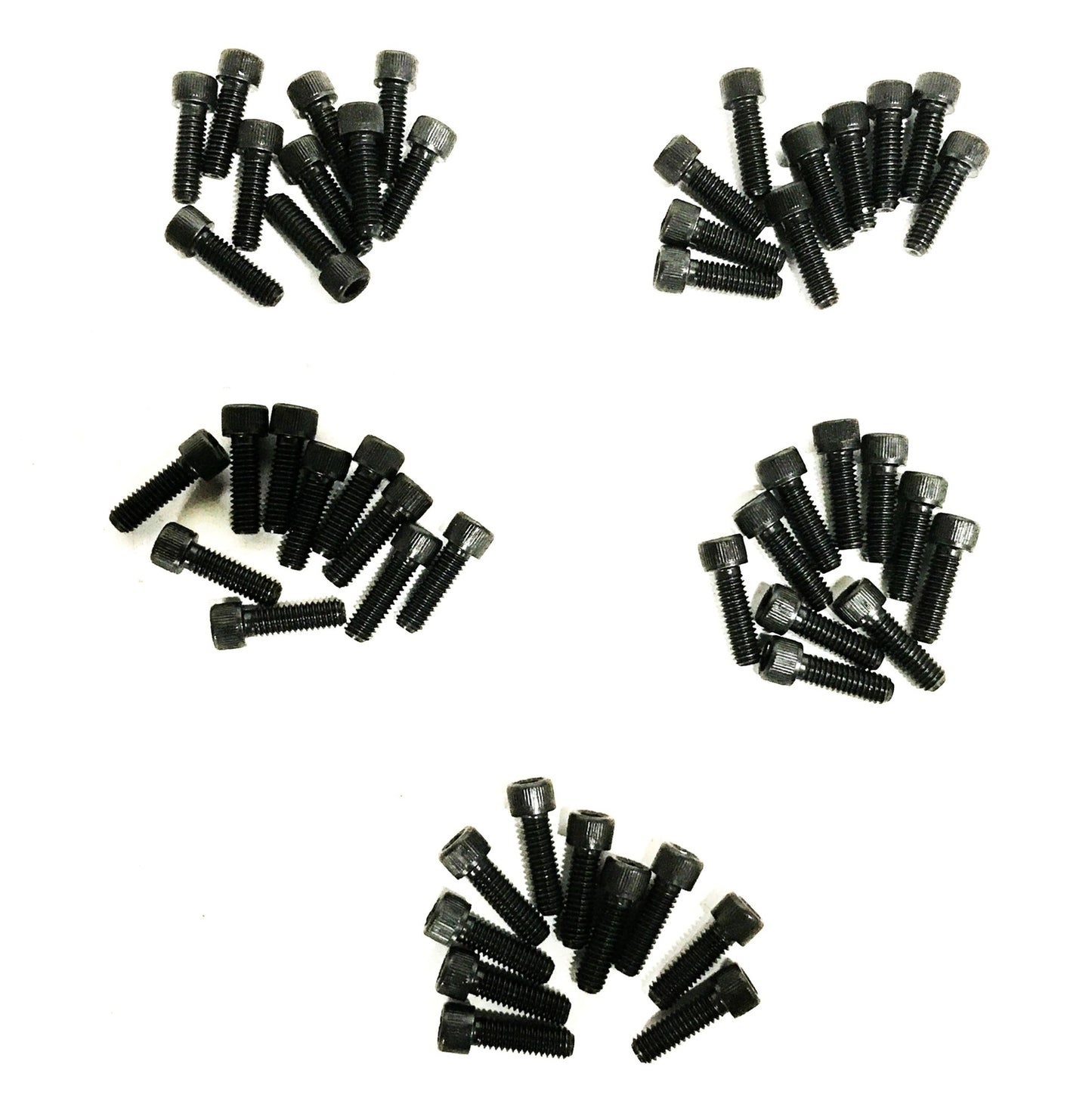 Unbranded 5/16-18 x 1 inch Black Oxide Socket Hex Bolts [Lot of 50] NOS