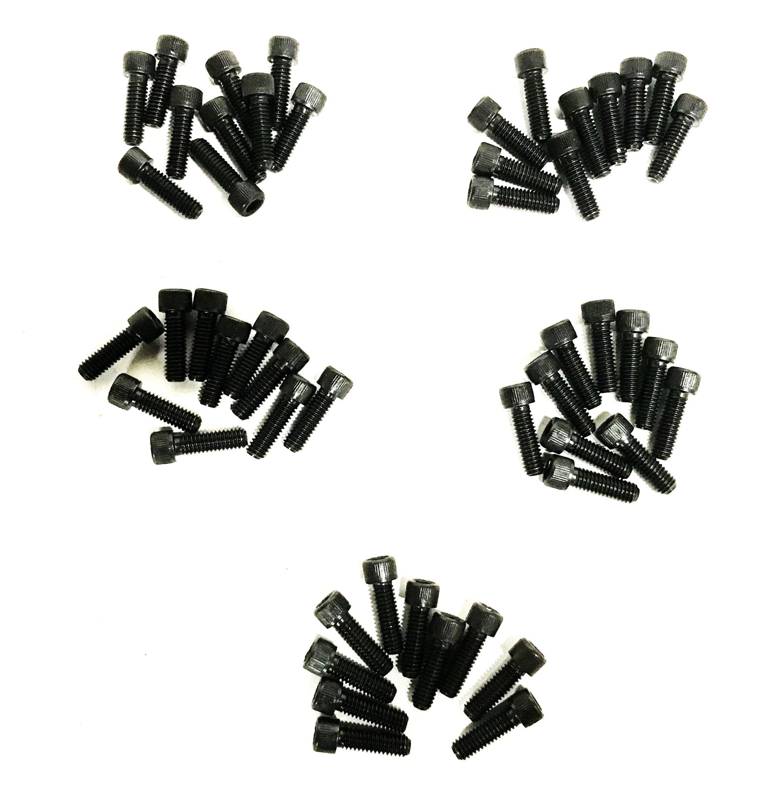 Unbranded 5/16-18 x 1 inch Black Oxide Socket Hex Bolts [Lot of 50] NOS