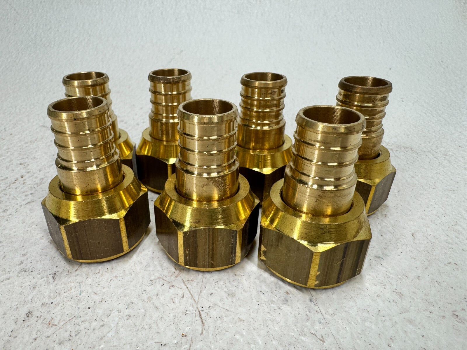 WATTS Radiant PC690004-10 3/4" PEX Crimp x 3/4" SS-T20-10 BSP Fitting (Lot of 7)