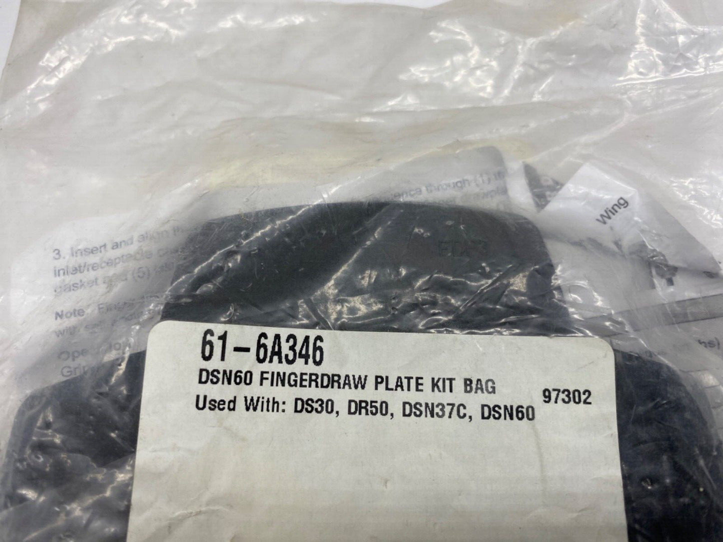 Meltric 61-6A346 DSN60 finger draw plate kit bag for DS30, DR50,DSN37C, DSN60