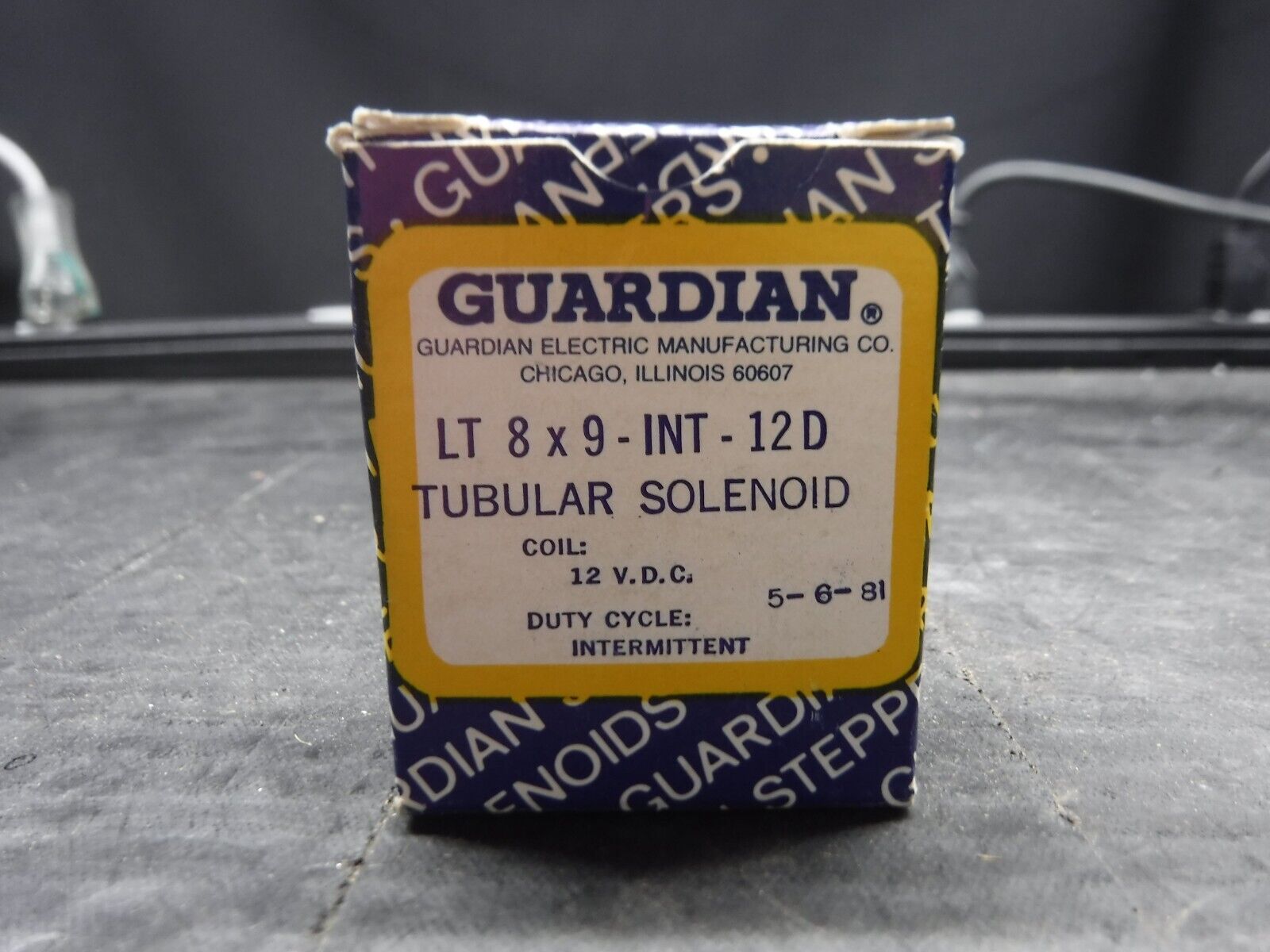 Guardian Electric LT8X9-I-12VDC / A420-064843-00 Tubular Solenoid