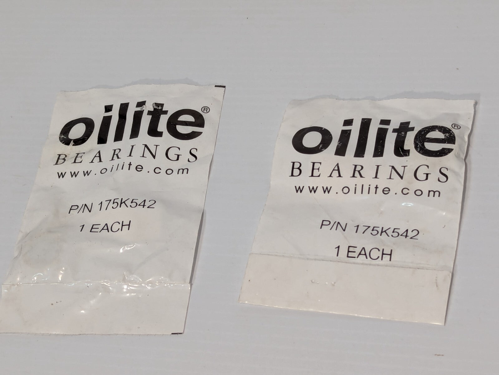 Lot of 2 Oilite 175K542 Bushing Flanged Sleeve Bearing – 