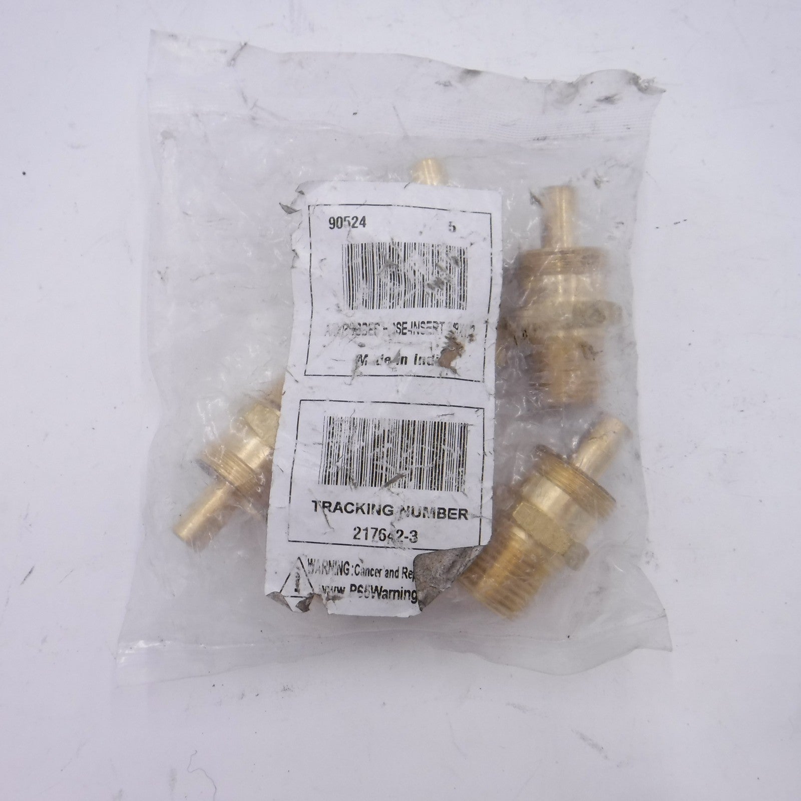 5 Pack Imperial Supplies Brass Air Brake Insert Bodies 3/8" x 1/2" 90524