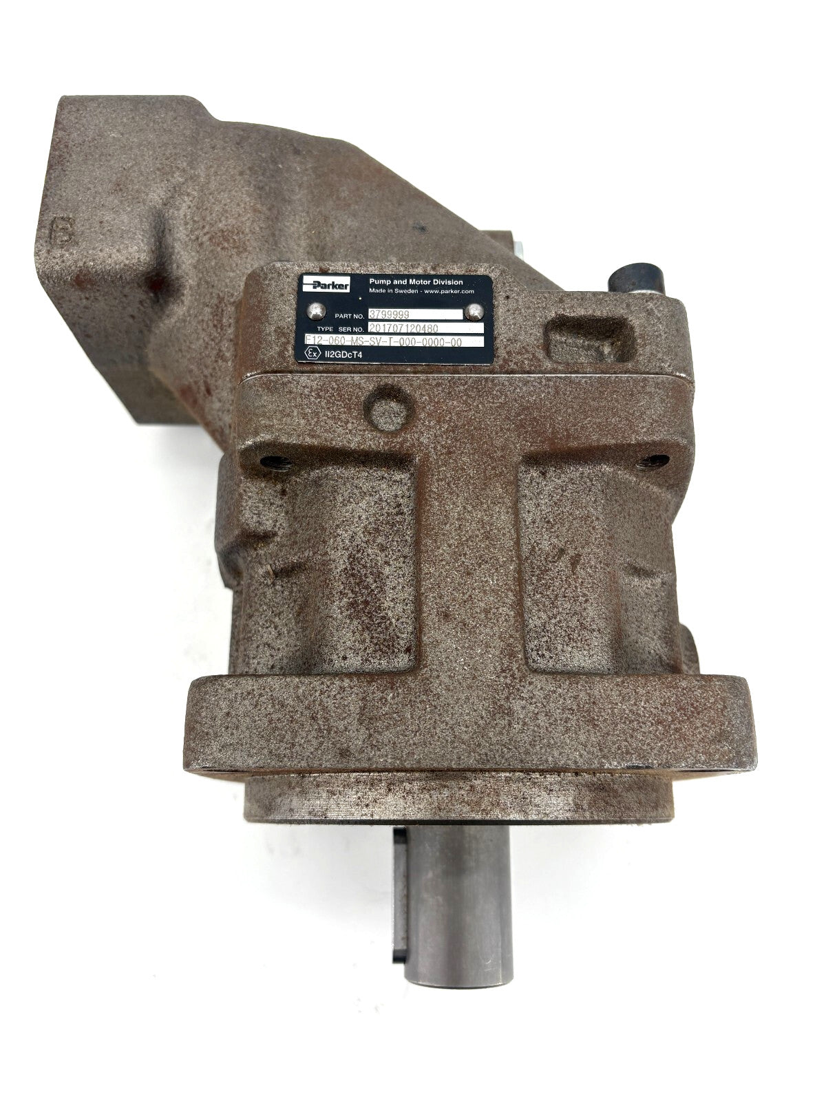 New Parker F12-060-MS-SV-T-000-0000-00 Bent Axis Hydraulic Motor - No Box