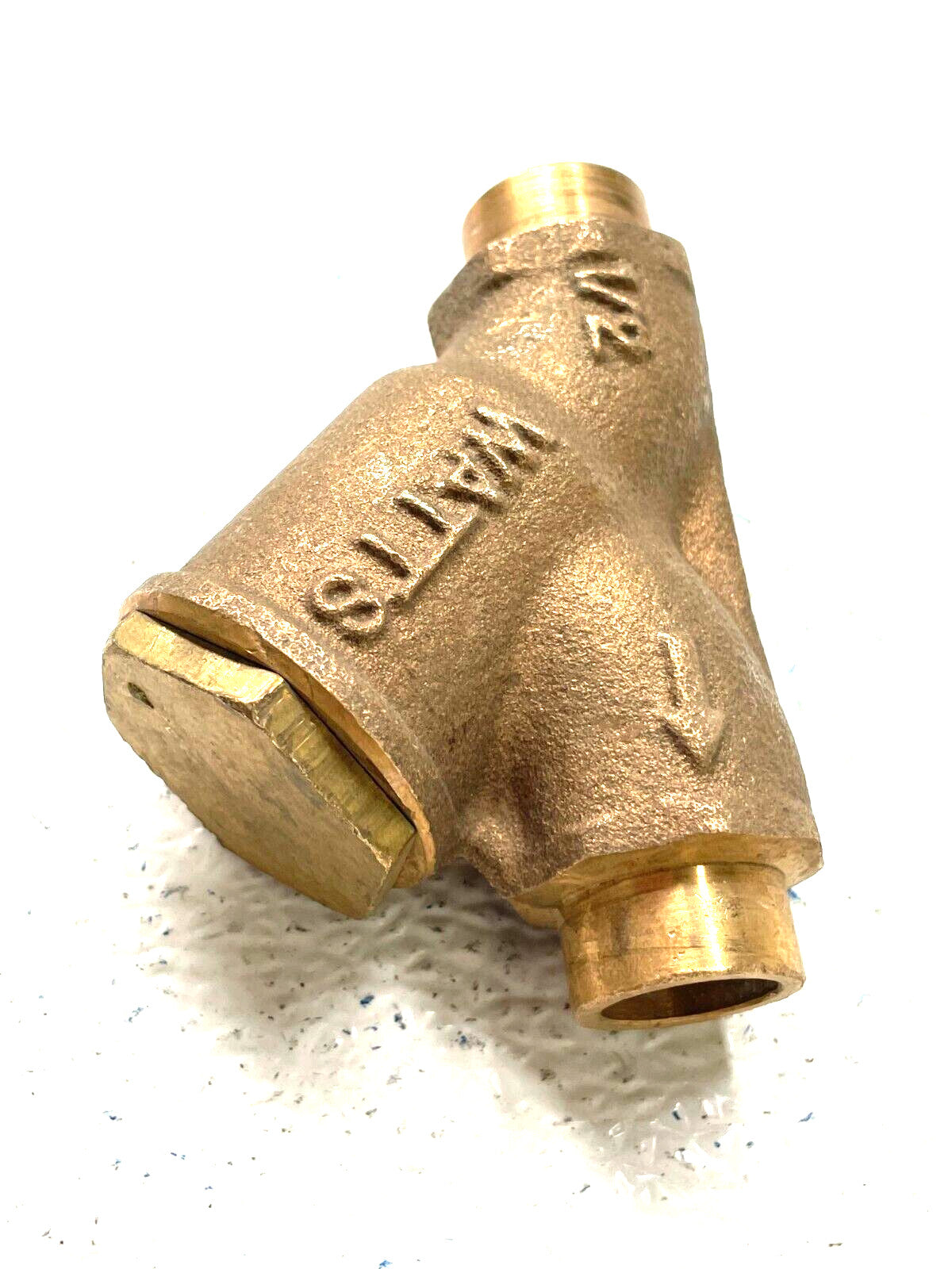 WATTS Bronze Y Strainer 1/2" CTS Solder Joint End 400 Psi WOG 20-Mesh Screen