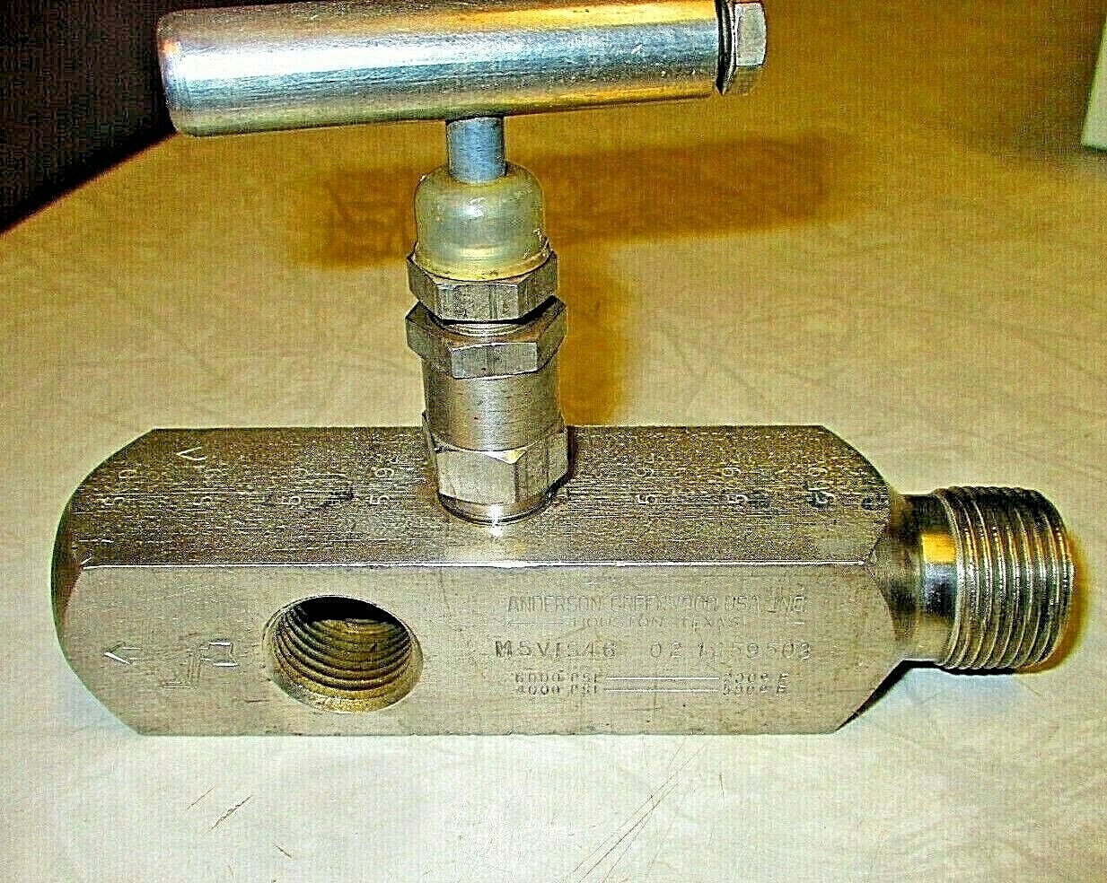 Anderson-Greenwood M5VIS46 Multi-Port Gauge Valve 3/4 MNPT x 1/2 FNPT 021259-503