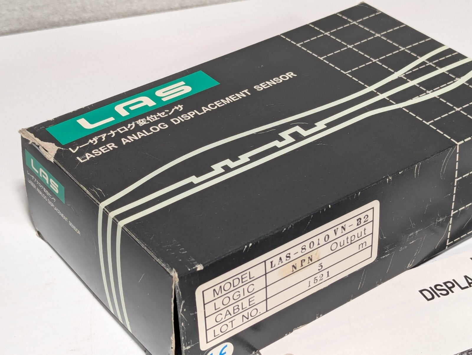 Nippon Automation LAS-8010VN-32 laser analog displacement sensor, NPN output, 5m