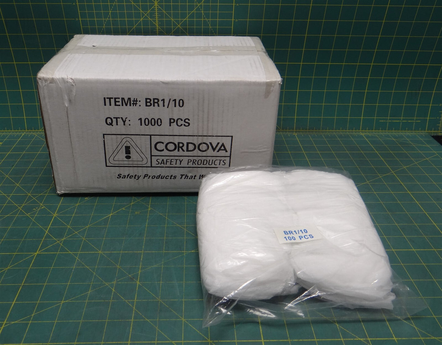 (Case of 500) Cordova BR1/10 Polypropylene Beard Cover, 18" Length, 9" Width