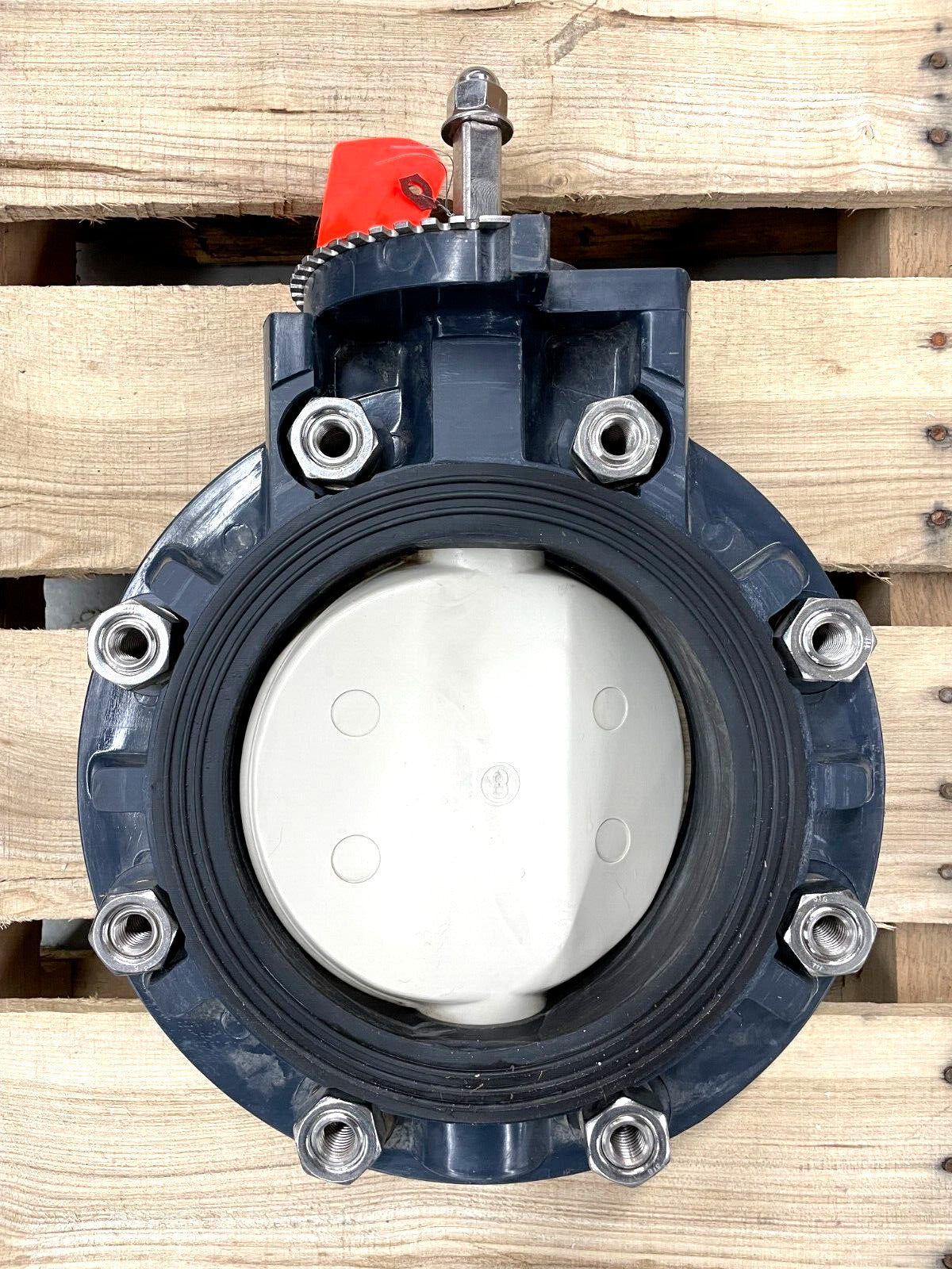 ASAHI Butterfly Valve 8" 150 psi Lug Style | PVC Body | PP Disc | Viton Seat