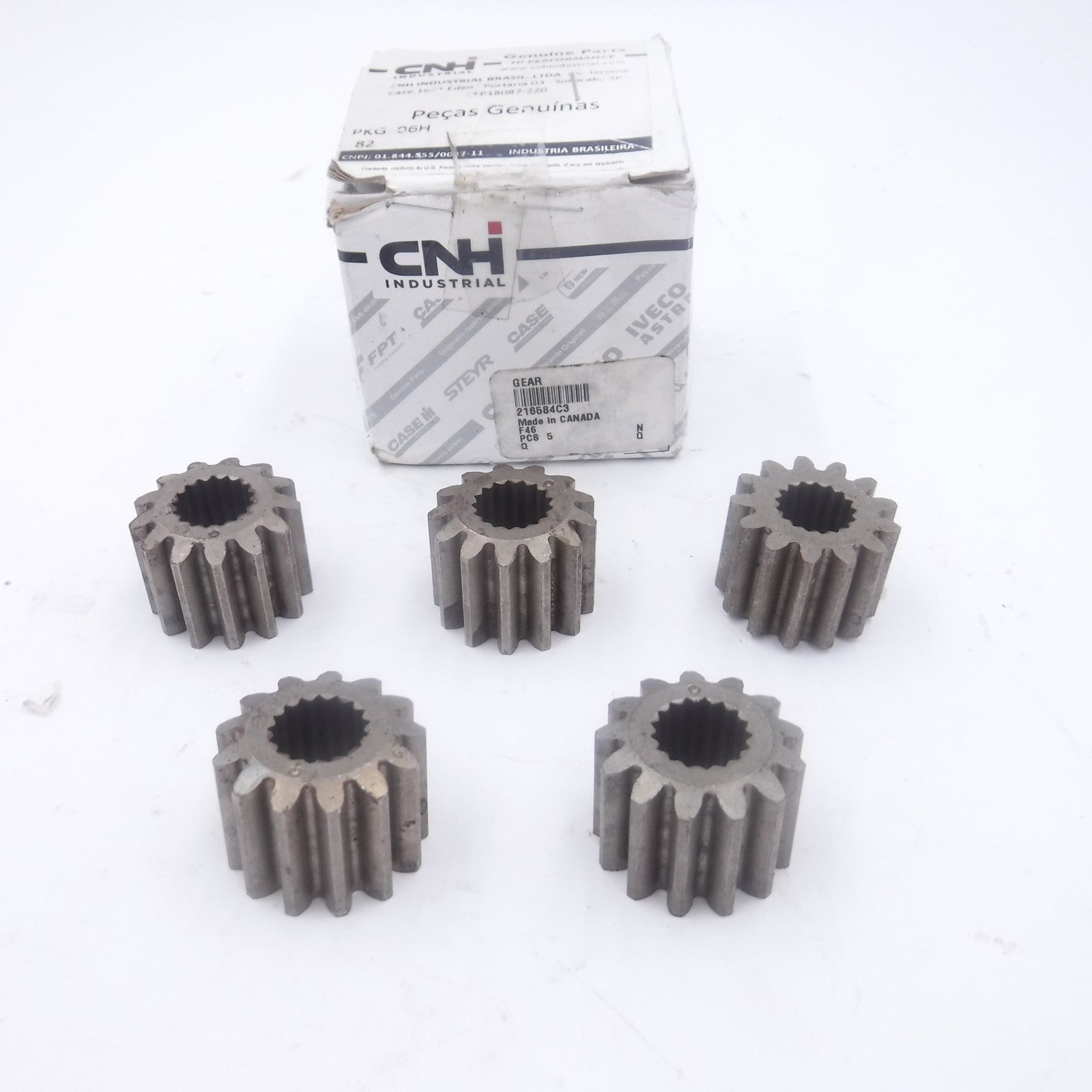 5 Pack OEM CNH 216584C3 Drive Gears for Case Cotton Pickers 1822 1844 2022 2044