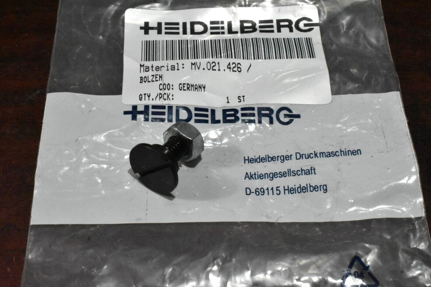 Heidelberg MV.021.426 Pin SM74/SM102