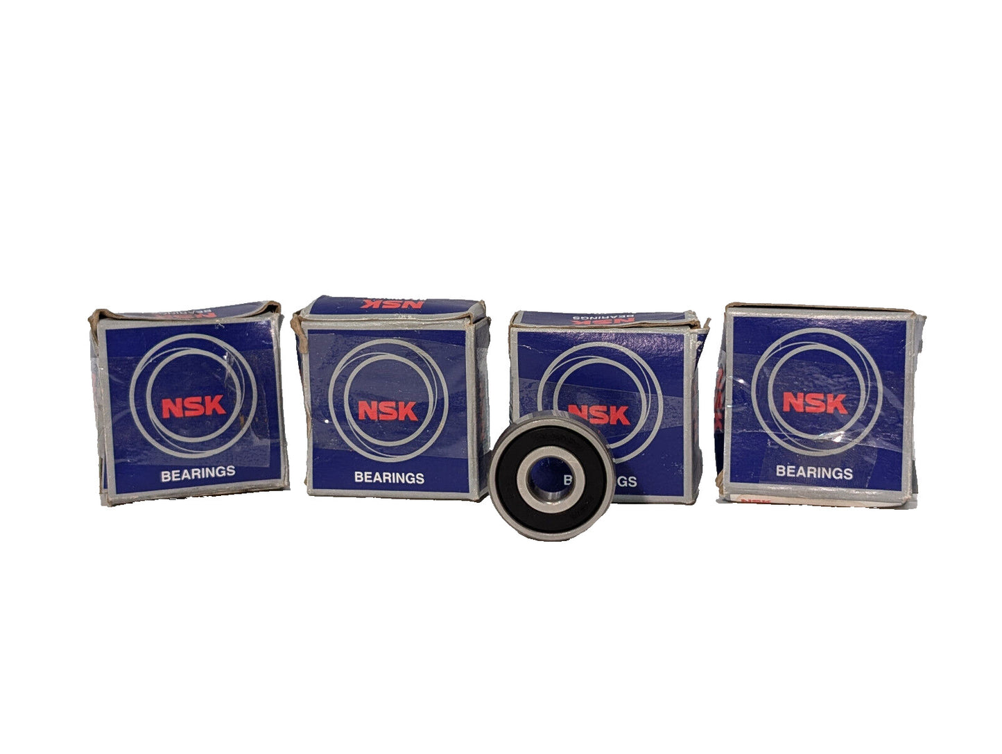 Lot of 4: NSK 6200VV3, 6200V Steel Deep Groove Precision Ball Bearings