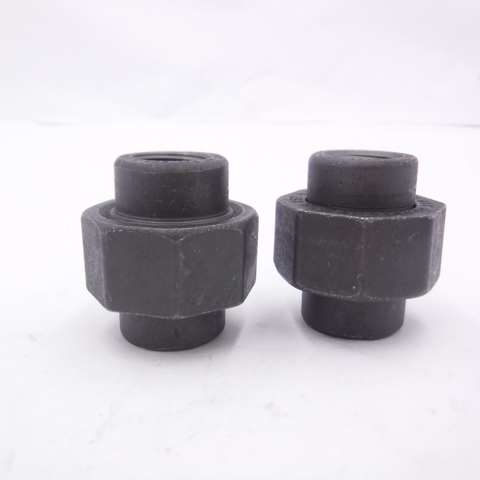 2 Pack 3M 1/2" Female NPT Forged Black Steel Pipe Union