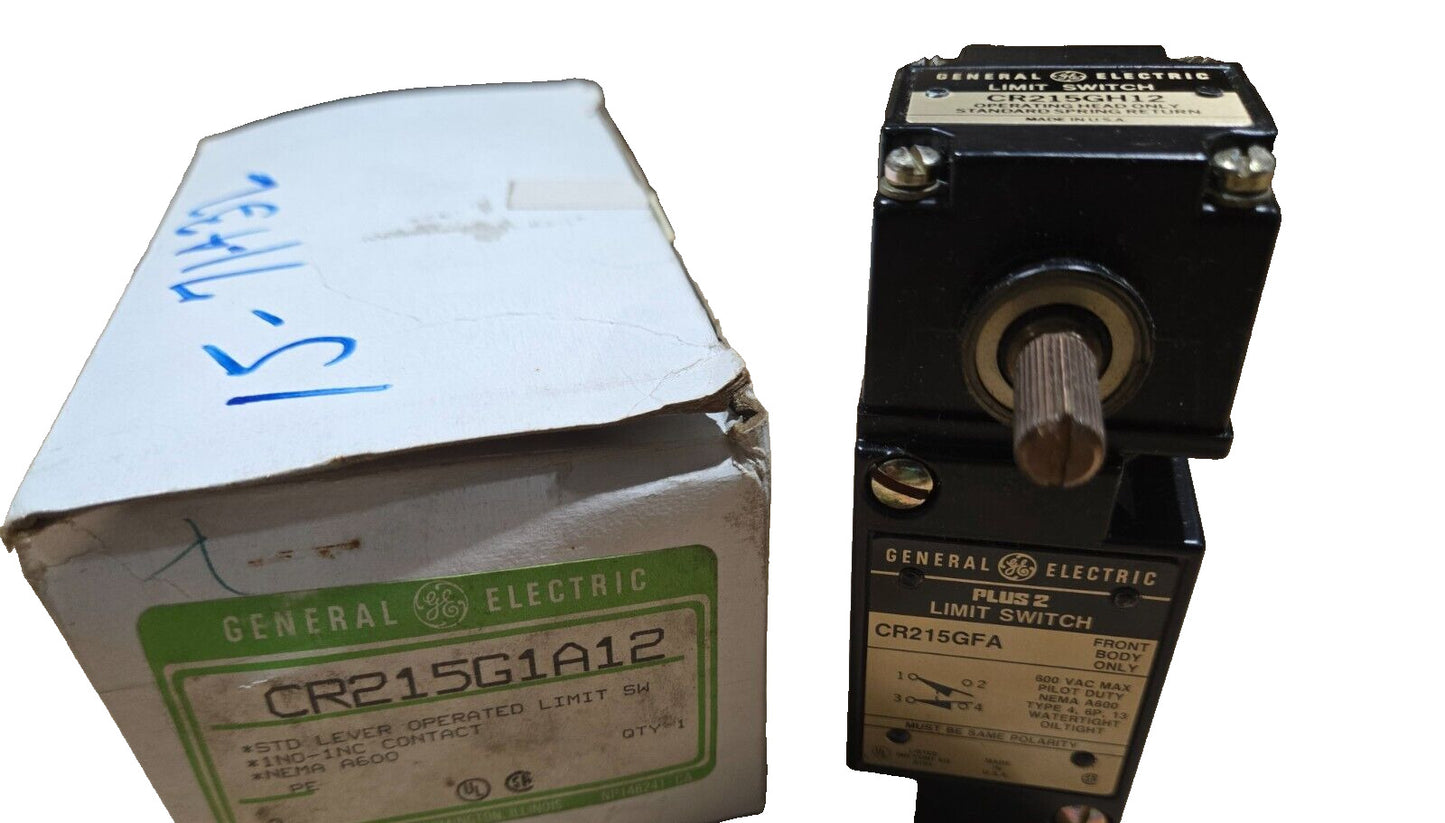 General Electric CR215GFA Lever Operated Limit Switch 600V CR215G1A12 NOS