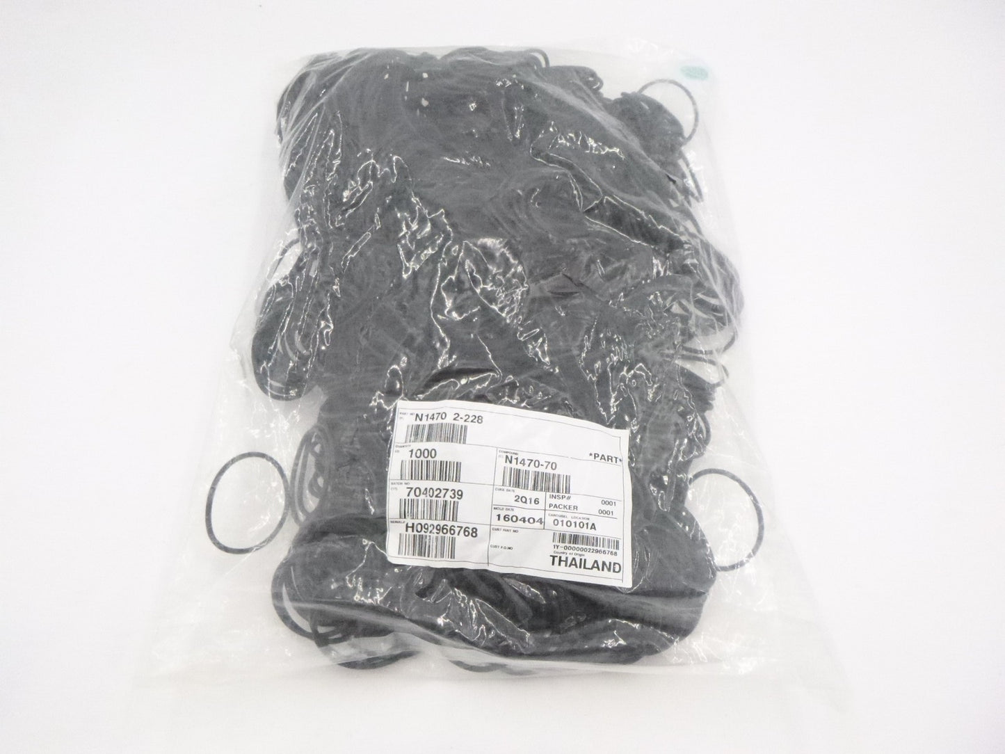 1000 Pack Genuine OEM Parker Nitrile 70 Durometer O-Ring General Purpose
