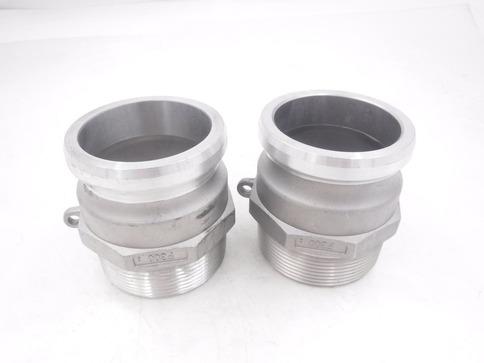 2 Pack Kuriyama 3"MNPT x 3"Male Adapter Aluminum Quick Acting Couplings AL-F300