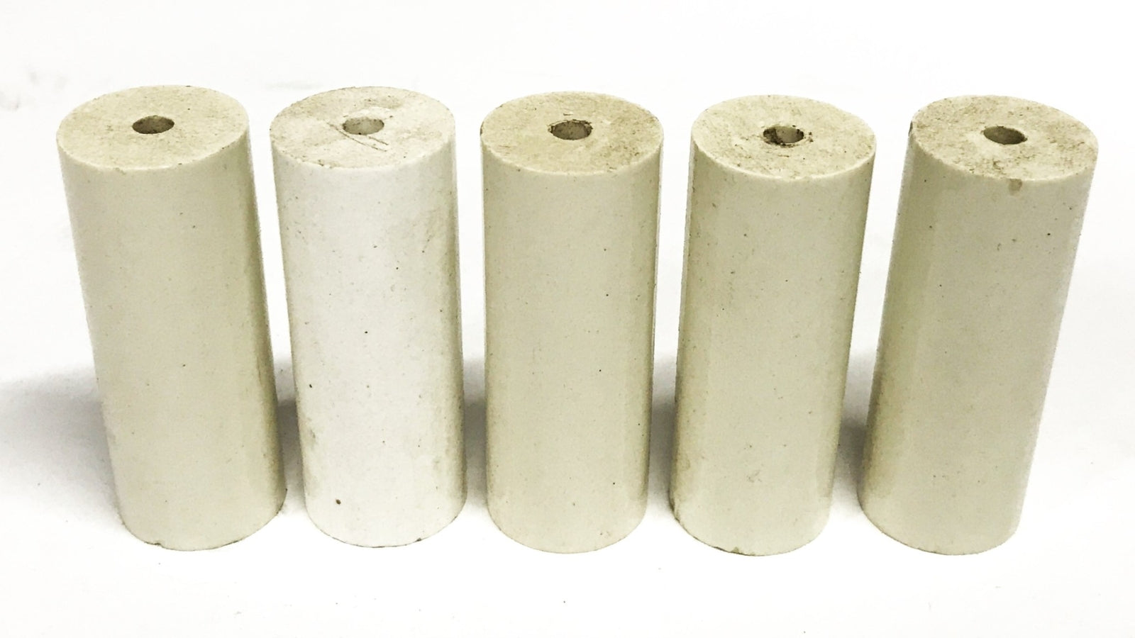 Flynn 2.50 inch x 0.98 inch Ceramic Insulator I-003 [Lot of 5] NOS