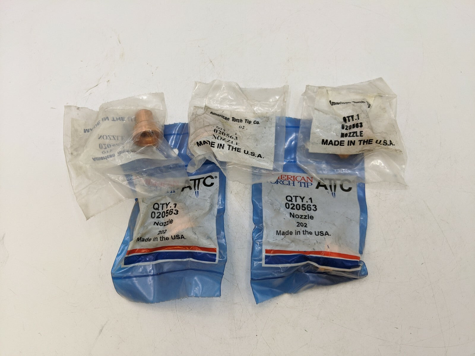 5 Piece Lot  ATTC 020563 Nozzle 70/80 Amp Welding Accessory Equipment NOS