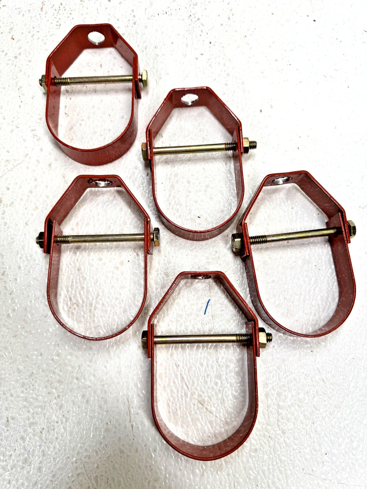 (Lot of 5) PHD 445 Copper Tubing Clevis Hanger 2" CTS (2.125 OD) Epoxy Coated
