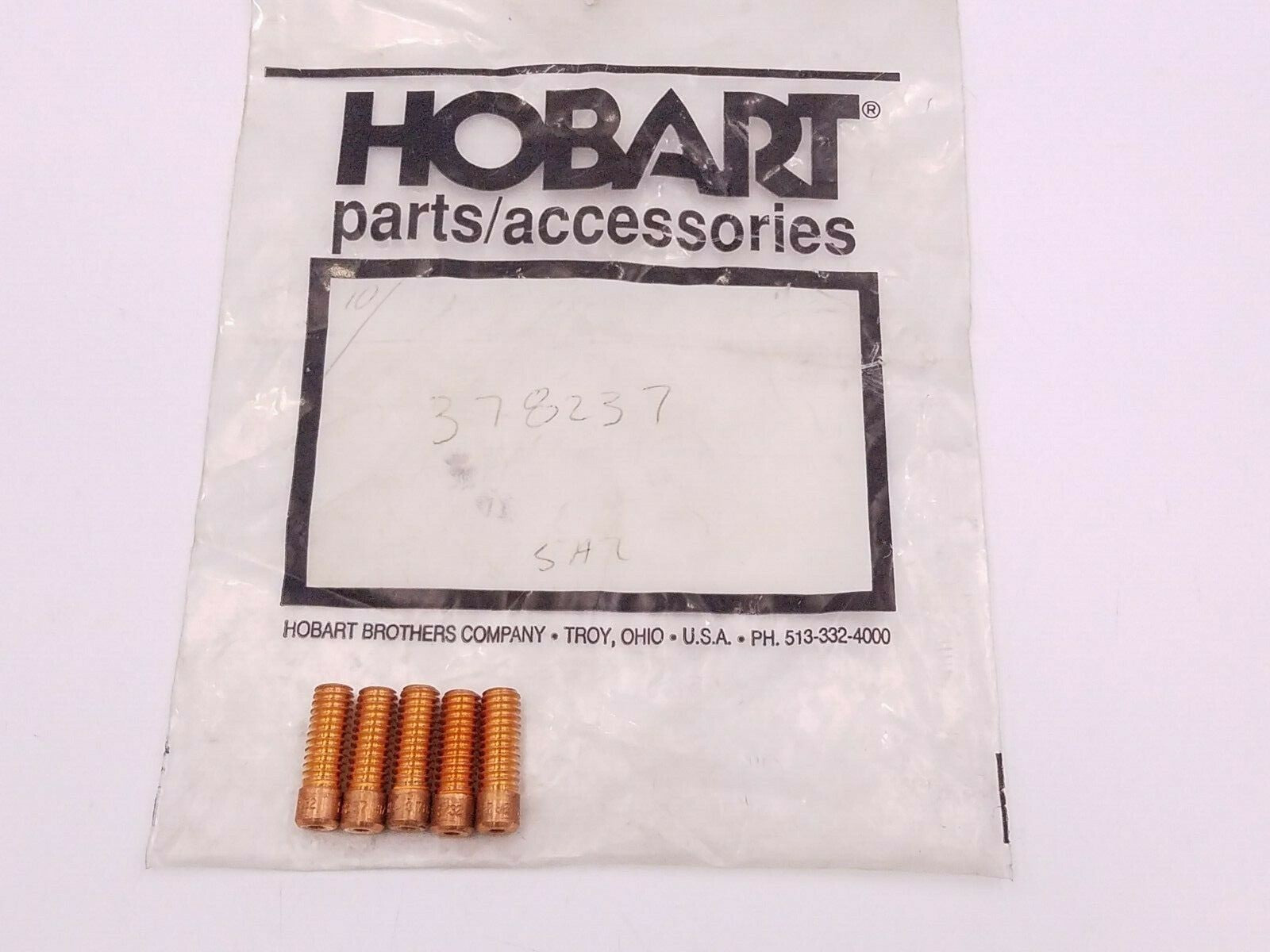 5 Pcs Hobart 378237 Contact Tip Threaded PM25-A PM40-A MIG Gun Consumable NOS