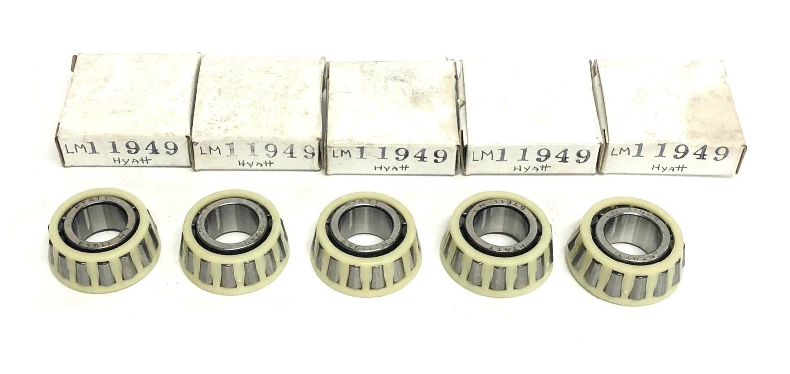 Hyatt Tapered Roller Bearing With Plastic Assembly Cone LM11949 [Lot of 5] NOS