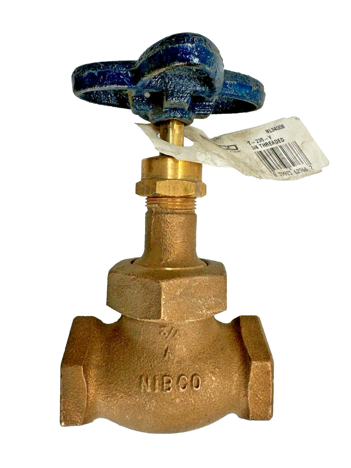 NIBCO T-235-Y Bronze Globe Valve w/ TFE Disc 3/4" NPT Ends 150 SWP / 300 WOG