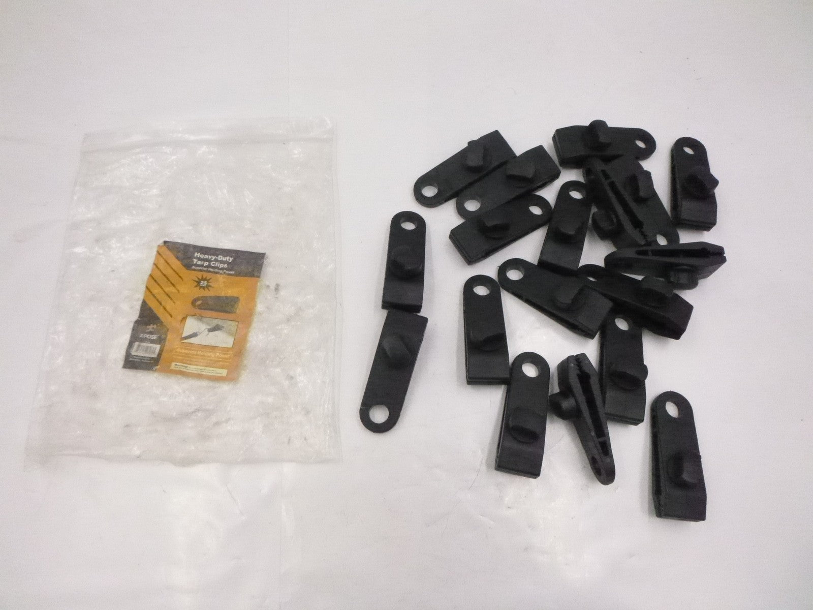 18 Pack TC-25 X-Pose Heavy Duty Reusable Tarp Grabber Clips