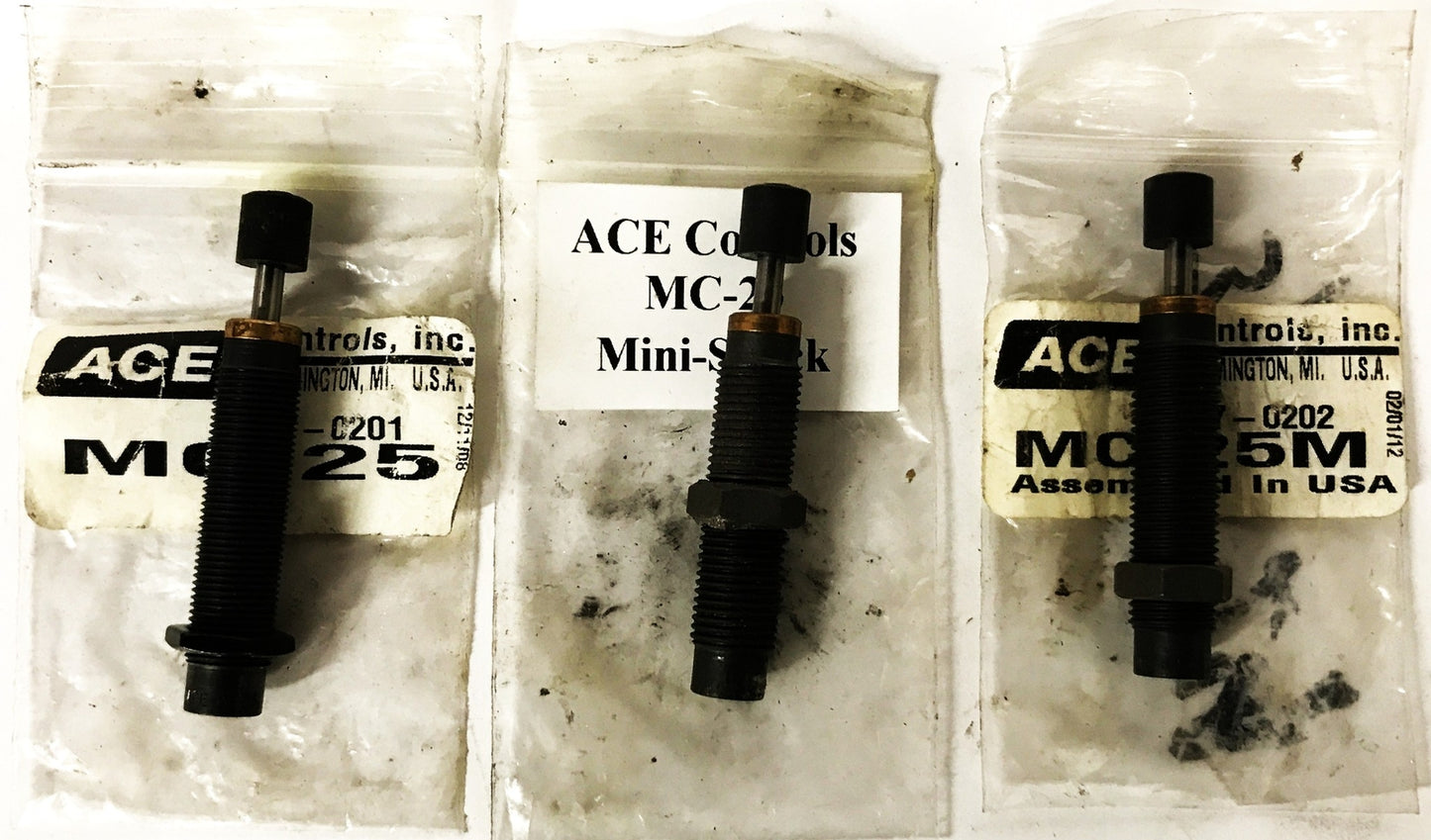 ACE Mini-Shock Absorber MC25/M [Lot of 3] NOS