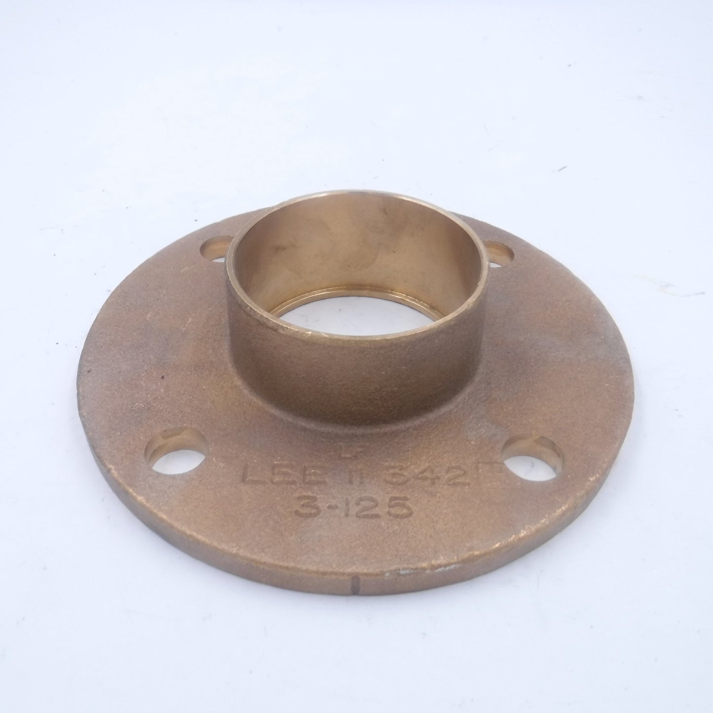 Lee 11342 3" Lead Free Cast Solder Companion Flange 7.5" Dia 4-Bolt 3/4" Holes