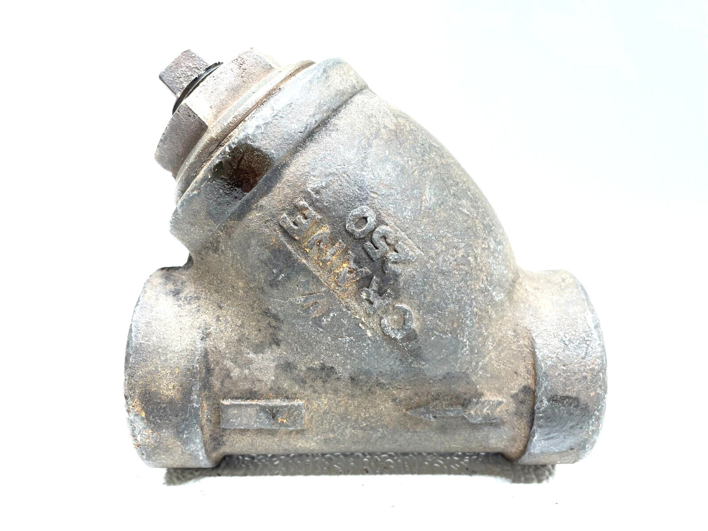 Cast Bronze Y Strainer 1-1/4" NPT Class 250 / 1/8" Perforation w/ 20-Mesh Screen