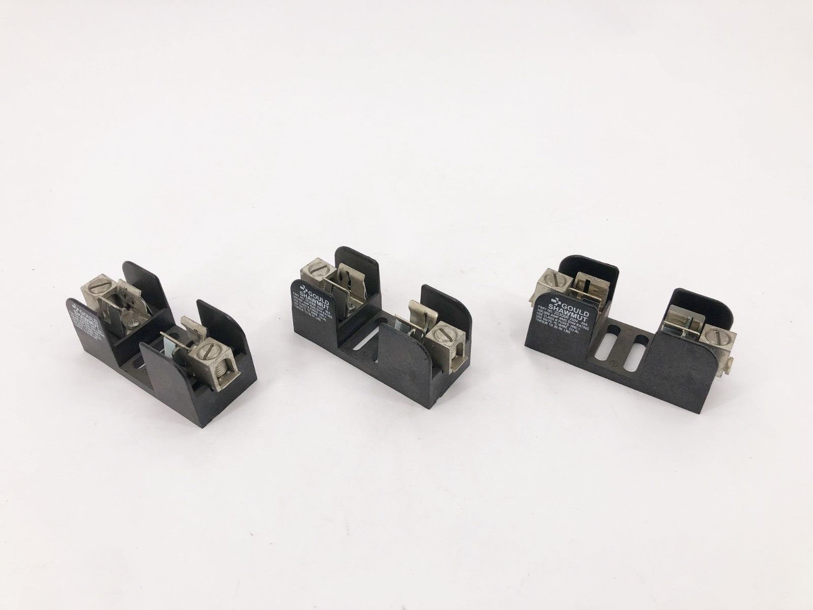 Lot of 3 New Gould Shawmut 20306R Fuseholders 250V 30A 1P - No Box