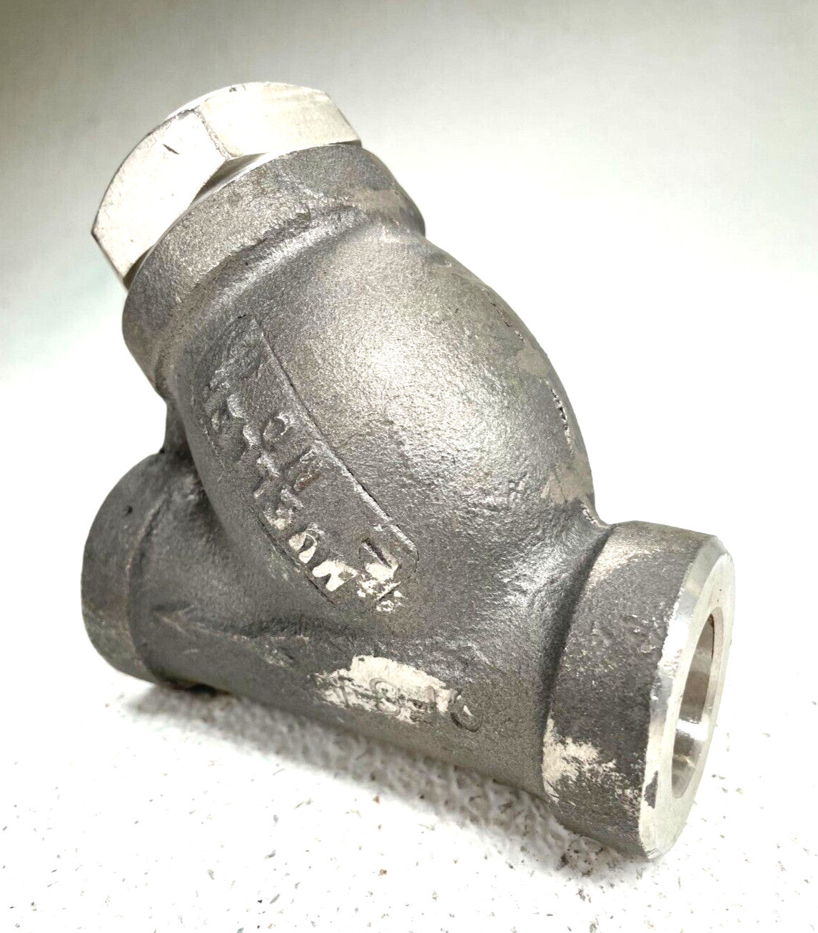 MUELLER Y Strainer 3/4" Socket Weld Class 600 / 1440-WOG Stainless Steel CF8M