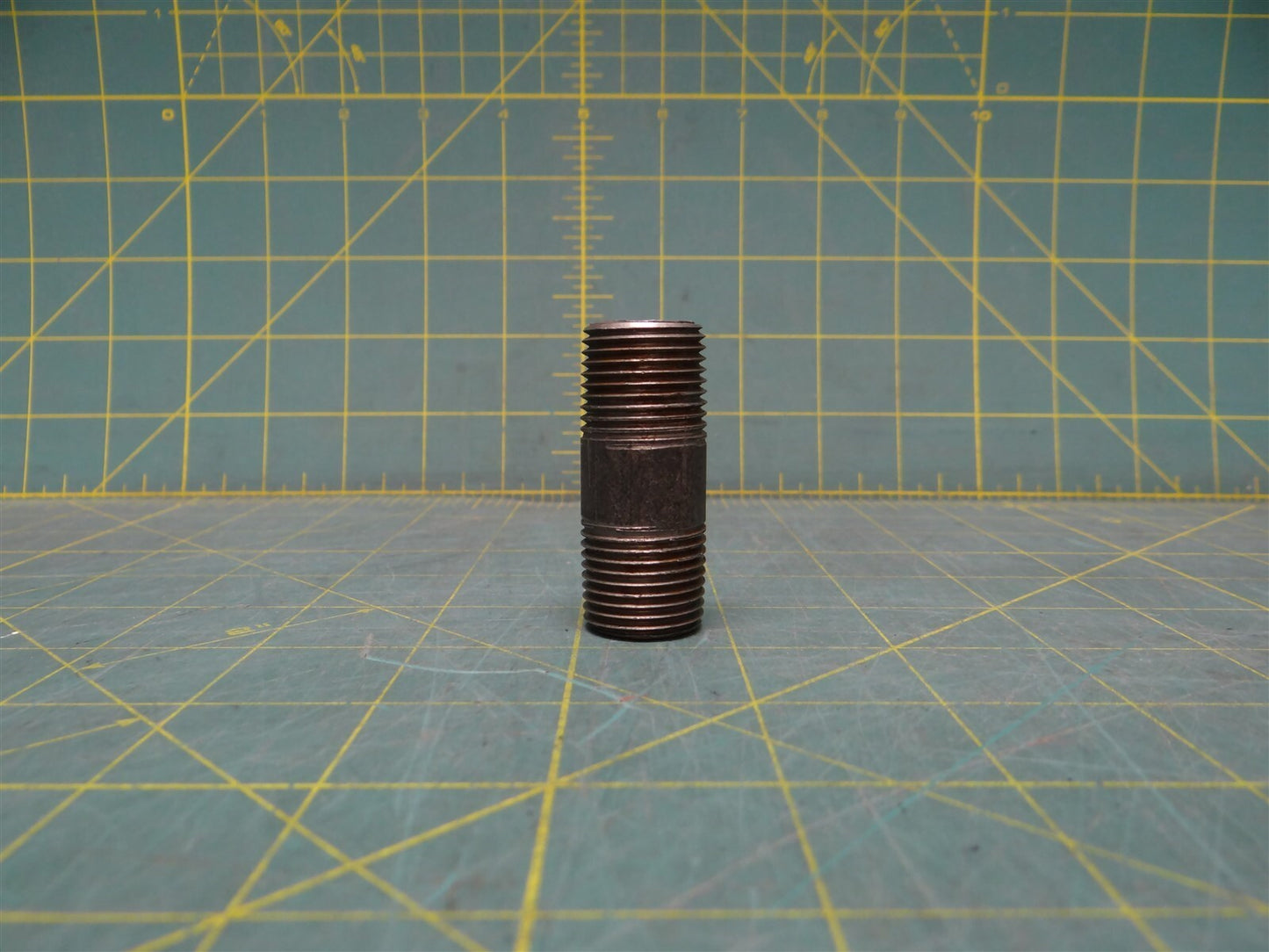 1/2" x 2" Pipe Fitting Nipple Male Steel Schedule 40 MNPT Threaded on both ends