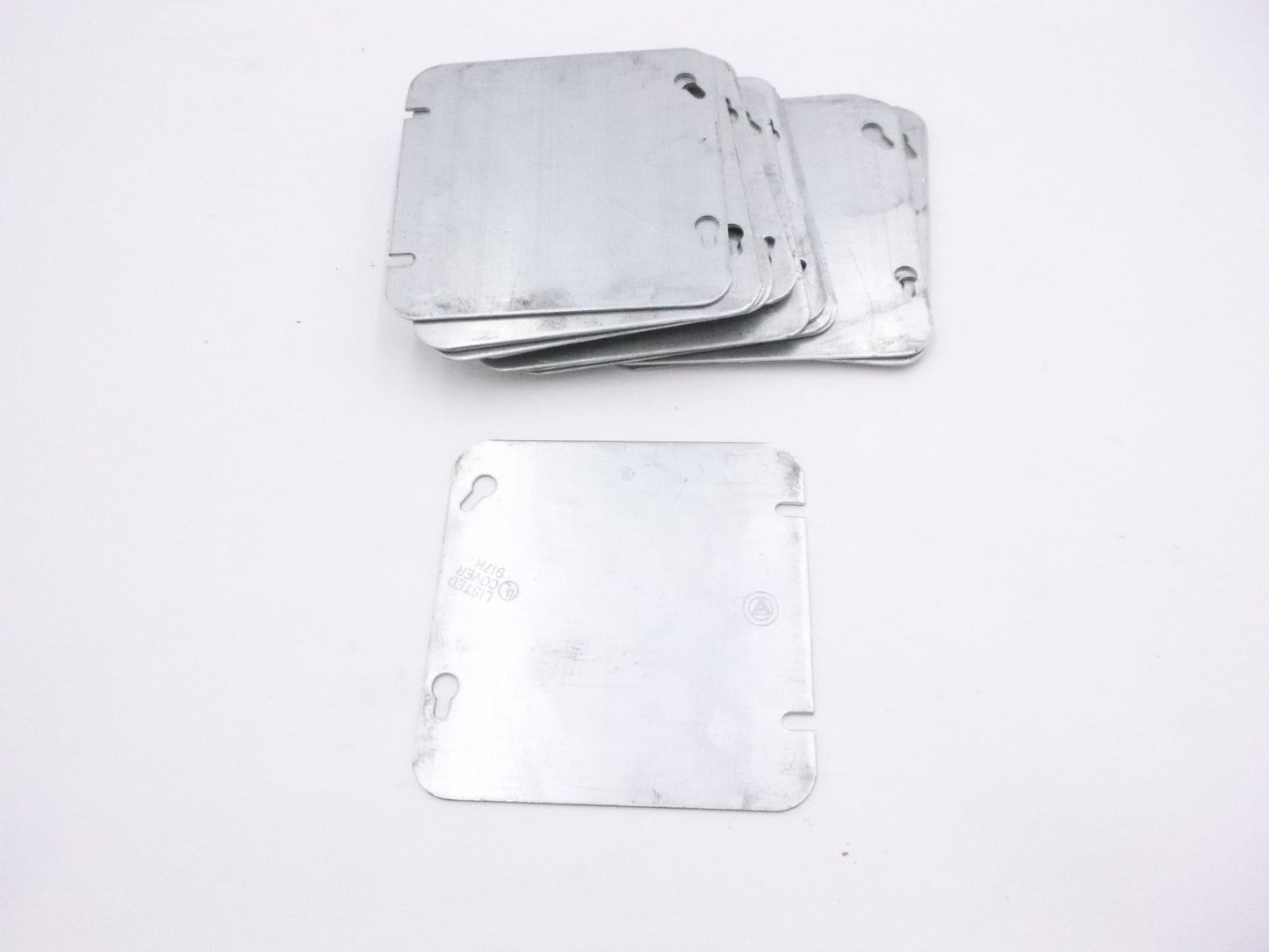 17 Pack Appleton 4-11/16" Blank Square Covers 8487