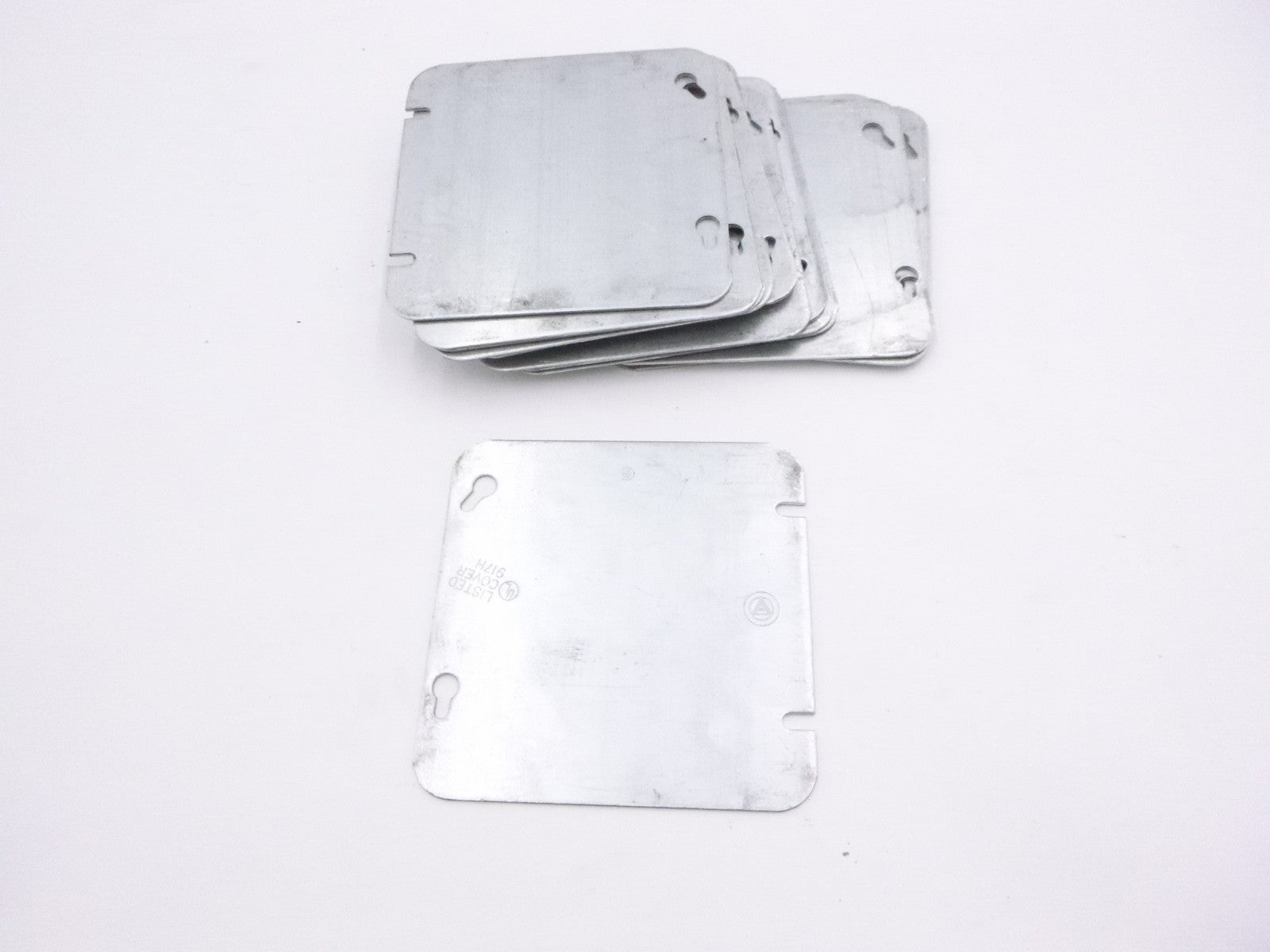 17 Pack Appleton 4-11/16" Blank Square Covers 8487