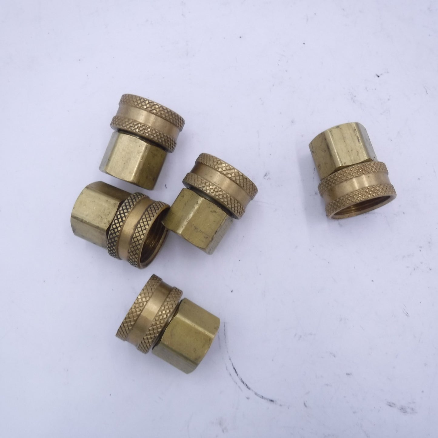 5 Pack 3/4" Hose Swivel x 3/4" Female NPT Hose Fitting In Brass
