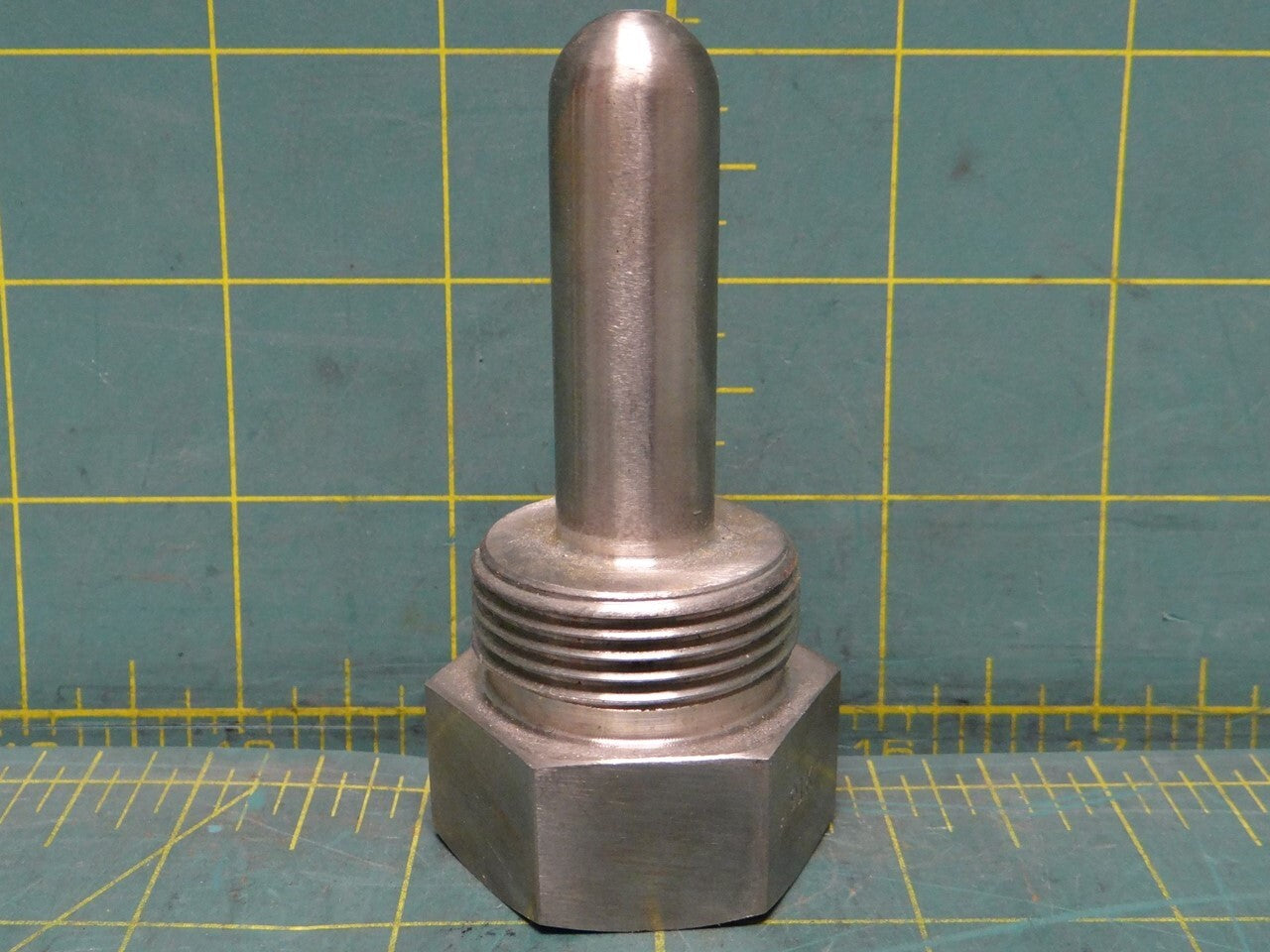 316 Stainless Steel Thermowell 1" MNPT x 1/2" FNPT x 2" Insertion Length