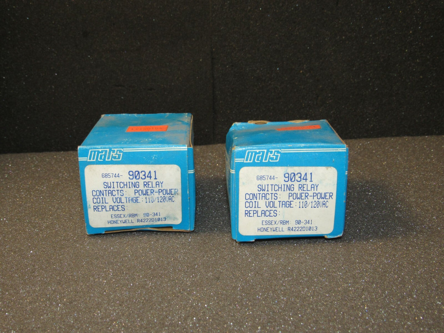 MARS 90341 RELAY 25A at 277 VAC Resistive 15A at 277VAC Inductive "Lot of 2" 