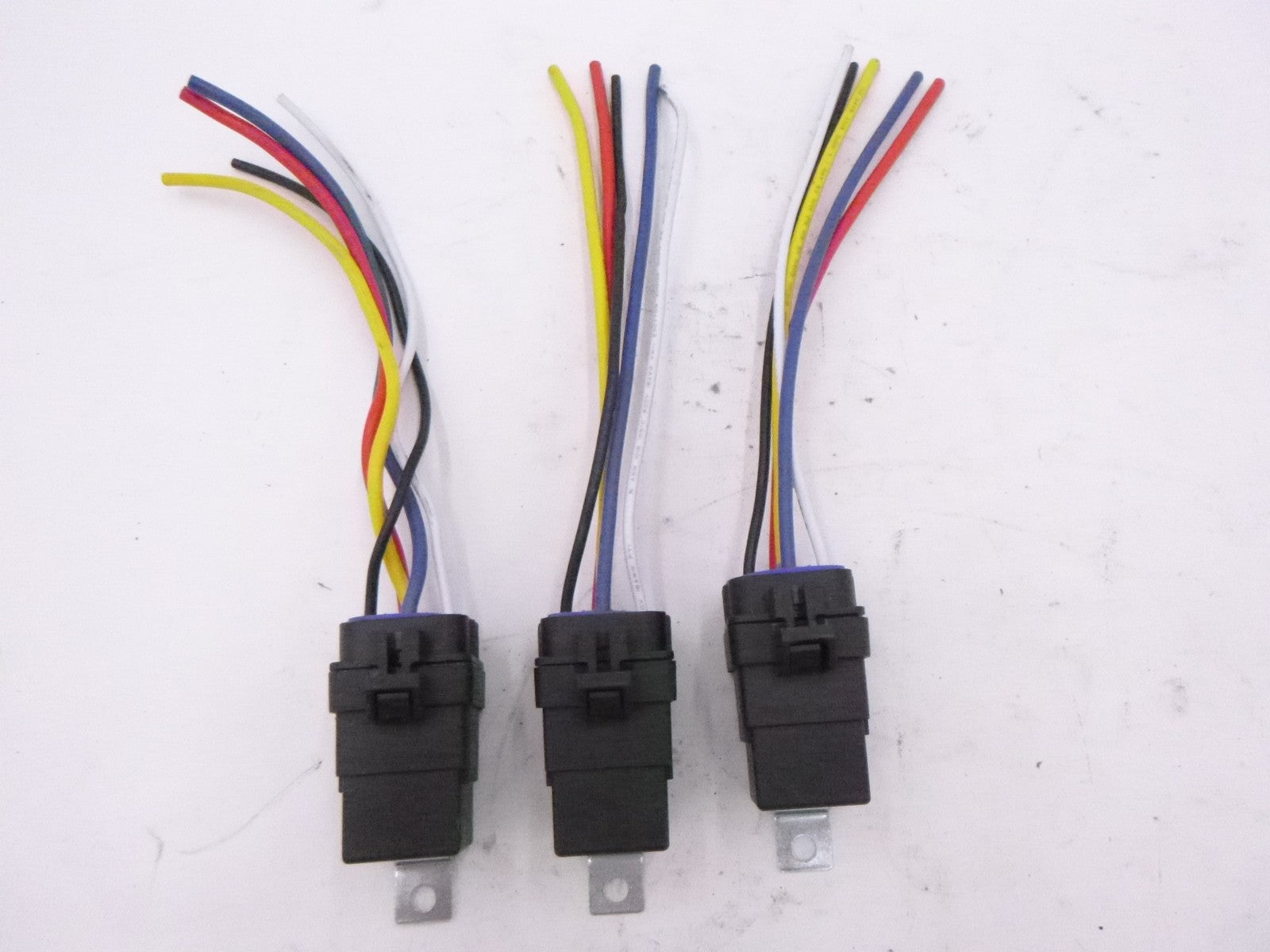 3 Pack iRhapsody 5 Pin 40/30A 24V Waterproof Relay Wiring Harness