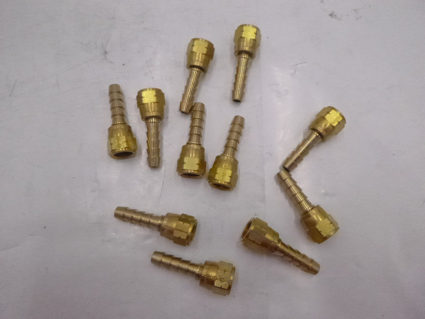 11 Pack MIDLAND 32078 Brass Ball End Swivel Connector 1/4 in Hose x 3/8 in NPSM