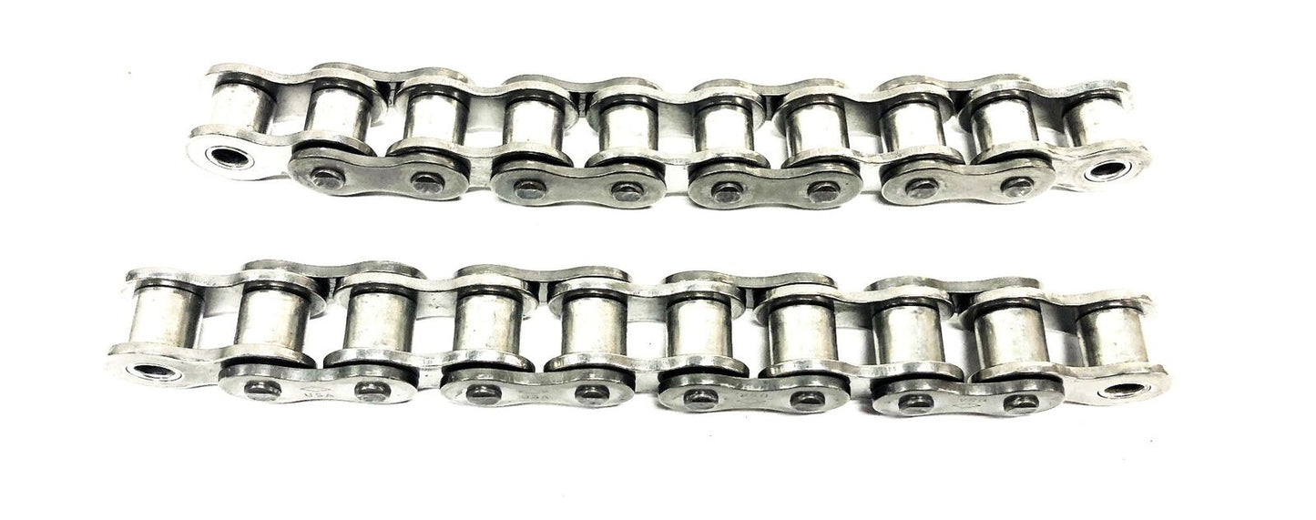Unbranded 50SS Stainless Steel 6 in Cross Sheeter Chain 6x5/8 in [Lot of 2] NOS