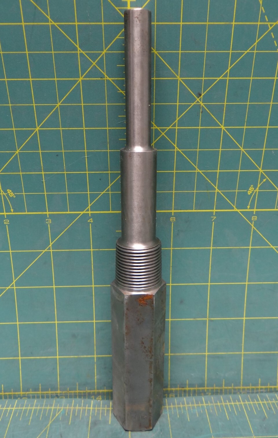 Weksler Steel Stepped Thermowell L3S9 3/4" MNPT x 1/2" FNPT x 4-1/2" Insertion