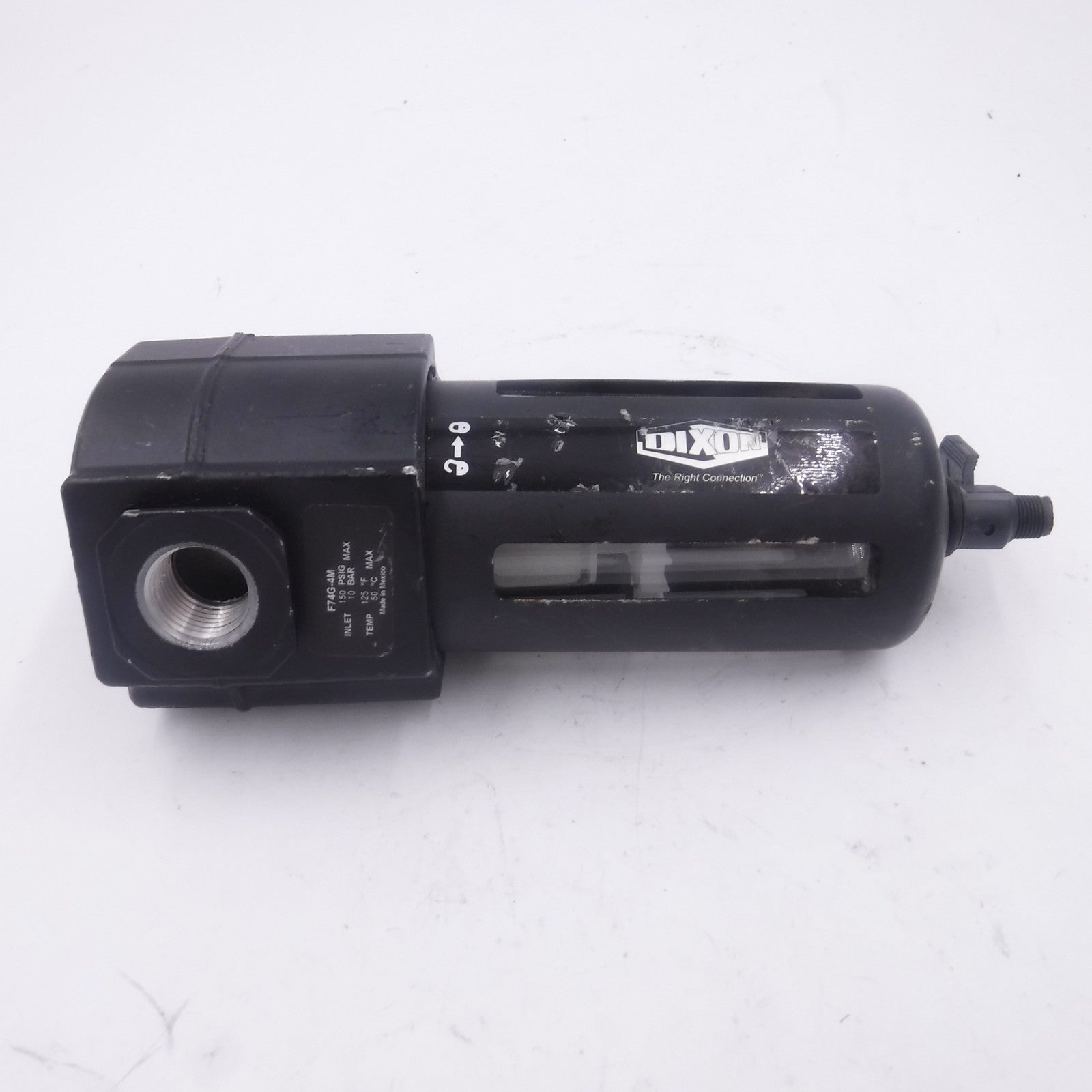 Dixon Valve F74G-4M Compressed Air Filter w/ 1/4 Turn Manual Drain 1/2" PTF Port