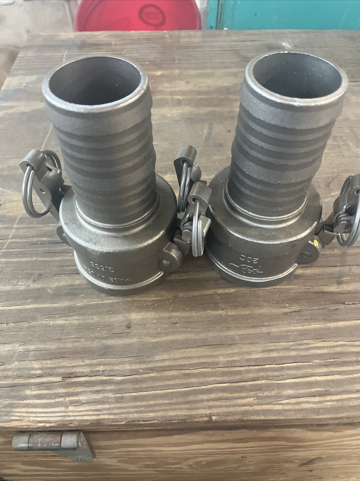 205815 New-No Box, Female Cam Lock Coupling , 316 SS, 2" Hose Barb LOT OF 2!!!