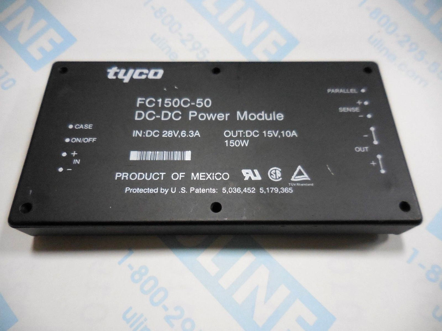 Tyco Electronics FC150C-50 DC-DC Power Module (28V, 6.3A/ 15V, 10A, 150W) 20 Ct.